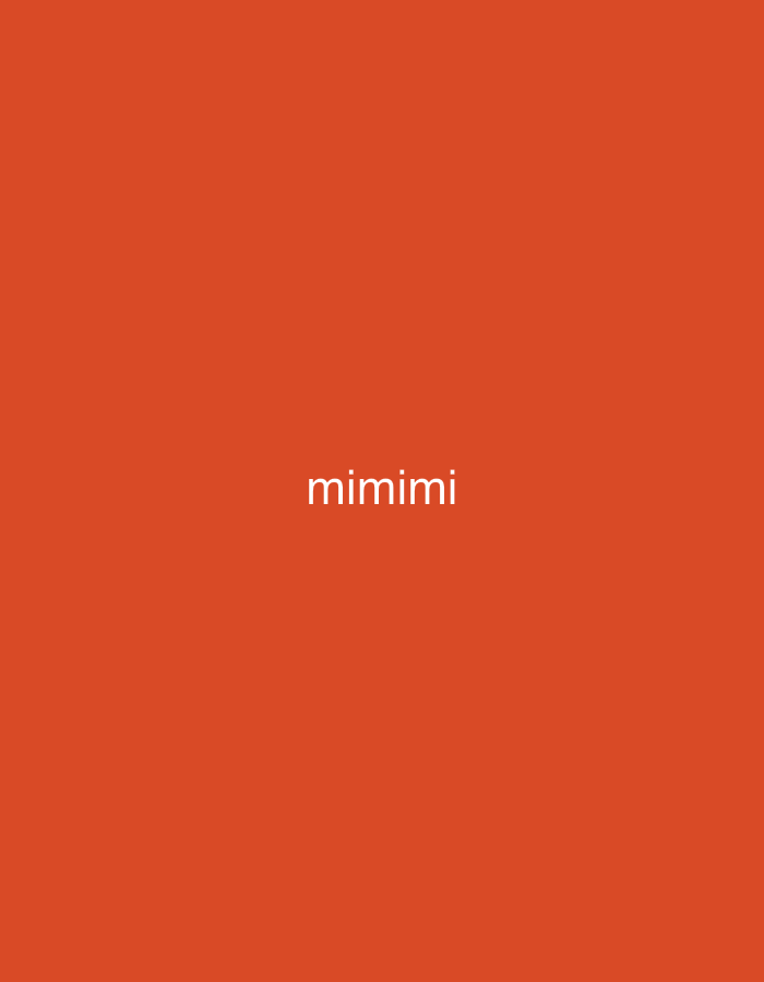 The image is a solid orange background with the word "mimimi" written in white text in the center. There are no discernible features relating to the city of Hradec-Nová Ves, Czechia, or any other specific location. The image does not contain any people, subjects, objects, actions, or interactions.