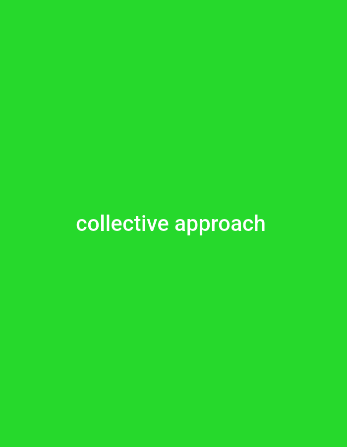 The image is a solid green background with the text "collective approach" in white letters centered on the bottom of the image. The coordinates provided, 11.102 latitude and 77.323 longitude, correspond to a location within the city of Tiruppur, India. No other details are present within the image.