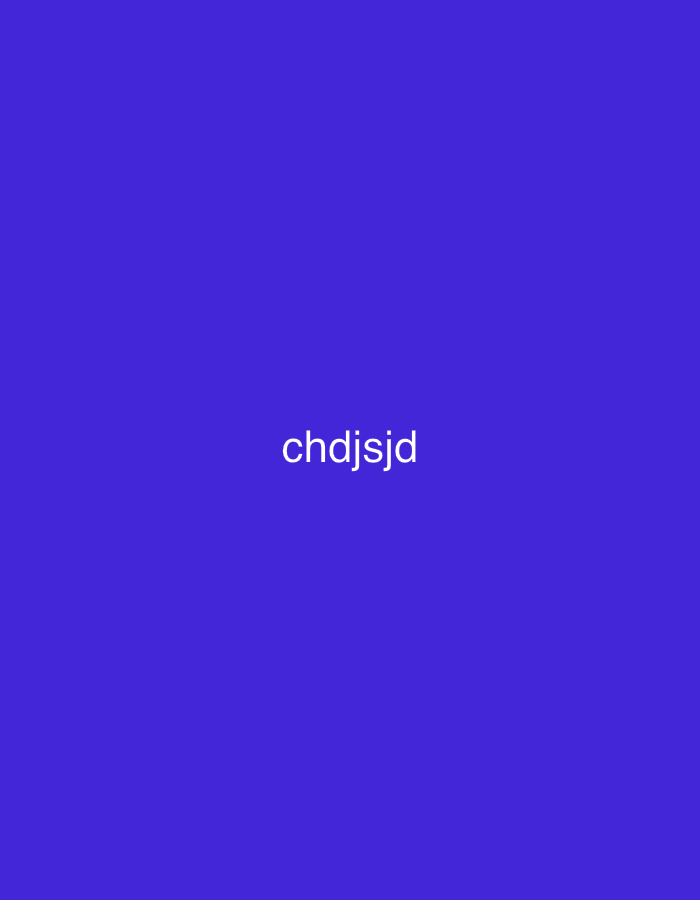 A simple image with a solid blue background and the text "chdjsjd" written in white in the center.