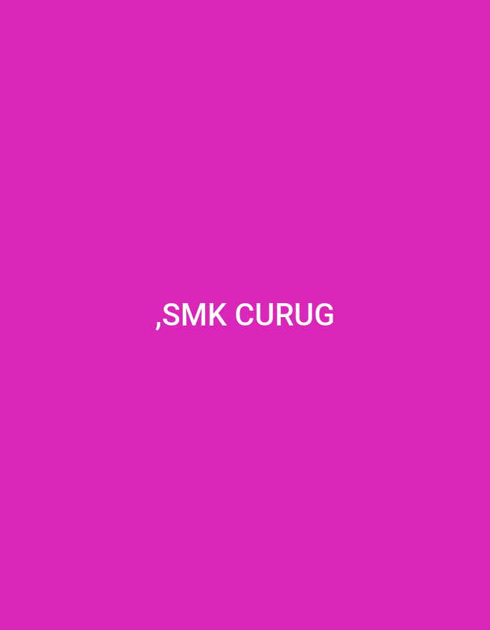 The image is a solid pink background with white text in the center. The text reads ", SMK CURUG". There are no people, objects, or environmental details visible in the image. The location in the city of Kagok, Indonesia is not discernible from the image content.