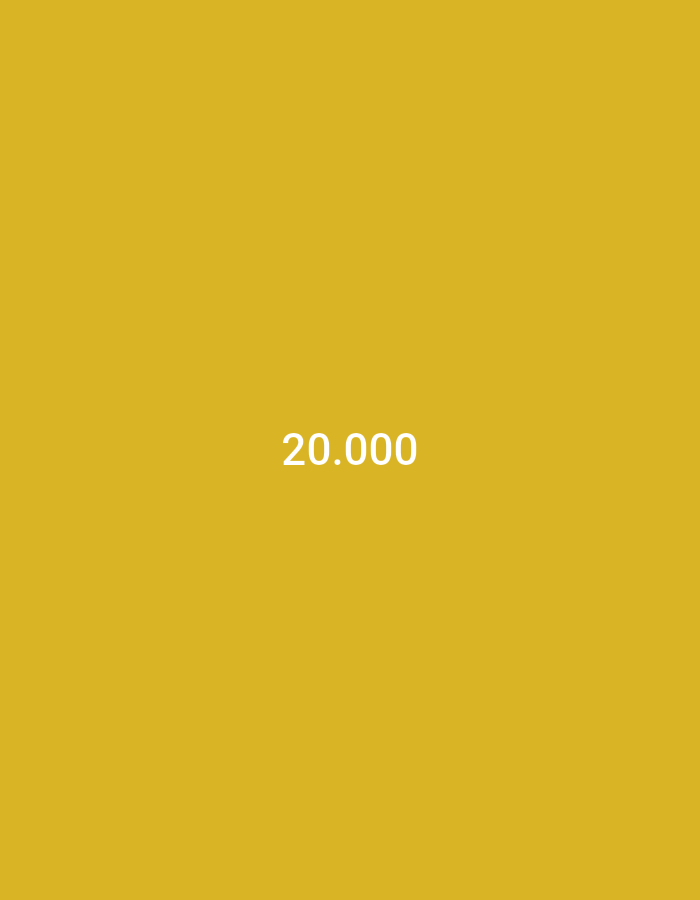 The image is a plain yellow background with the number "20.000" in white text centered on the screen. There are no discernible elements related to Lhokseumawe, Indonesia, or any other specific location. The image contains only text against a solid color.