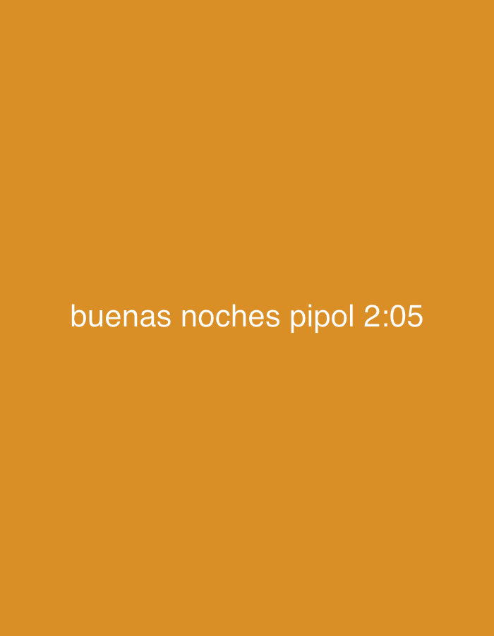 This is a digital image with a solid orange background. In the center of the image, the text "buenas noches pipol 2:05" is displayed in white, sans-serif font. There are no discernible geographical features or indications of location within the city of Santa Ana, Venezuela.