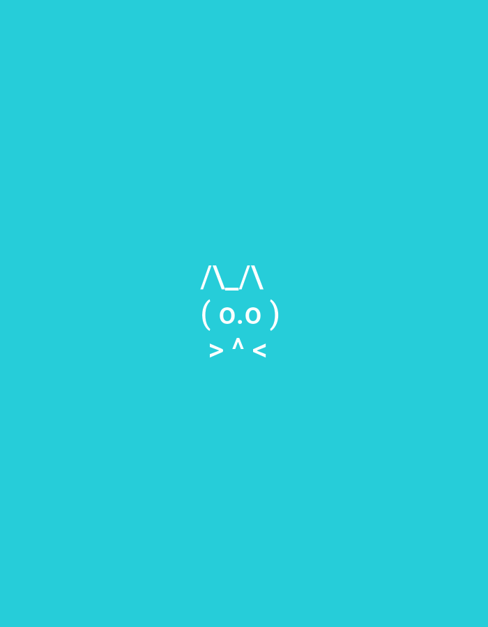The image displays a minimalist scene featuring a white ASCII art character against a solid, vibrant turquoise blue background. In the center, the ASCII art depicts a stylized creature, resembling either a cat or a rabbit. The creature's head and ears are represented by `/\_/\`, its wide, circular eyes by `( o.o )`, and its nose/mouth and possibly whiskers by `> ^ <`.
There are no other subjects, objects, or activities taking place in the image. The scene is static and devoid of any contextual elements such as time of day, weather, or specific location cues, other than the external context of Lyaskovets, Bulgaria provided. The expression of the ASCII art character appears innocent and simple. The cropped images confirm the details of the ASCII art and the uniform background color, offering closer views of the character's construction.