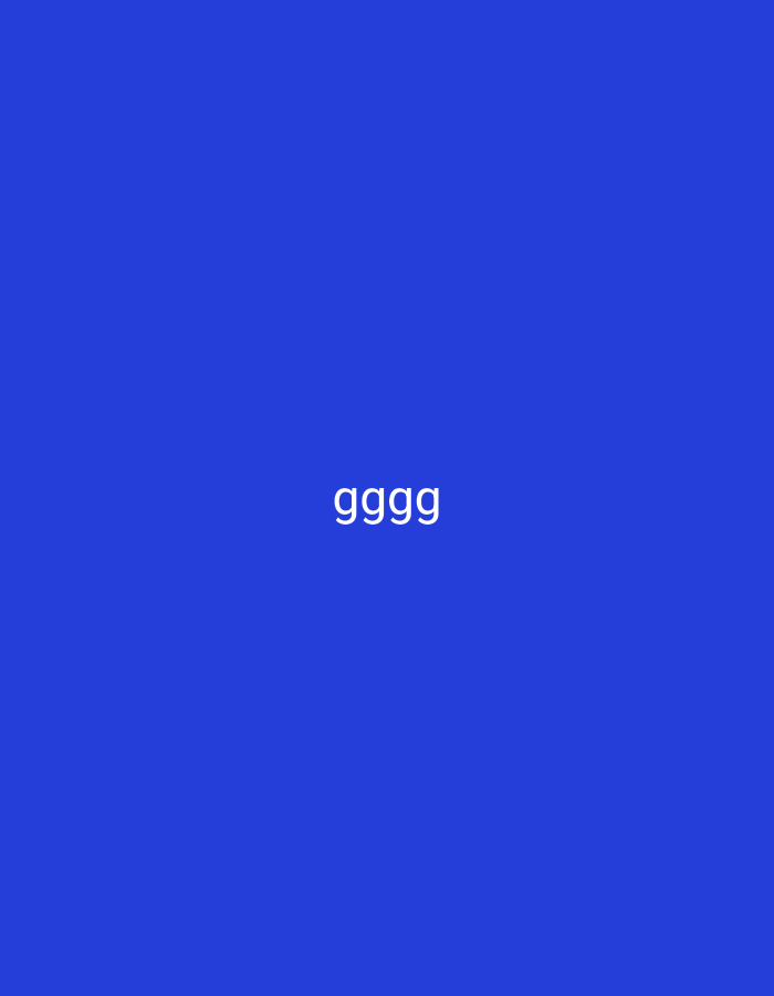 A blue background fills the entire image. In the center of the image, in white text, are the words "gggg".