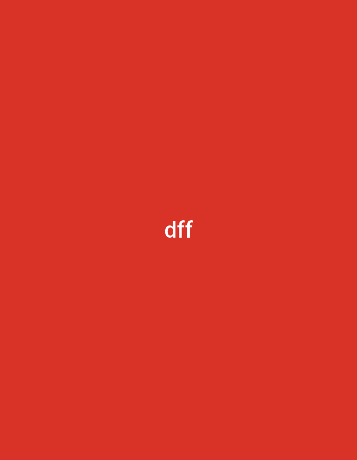 A red background with the white text "dff" in the center. No location information.