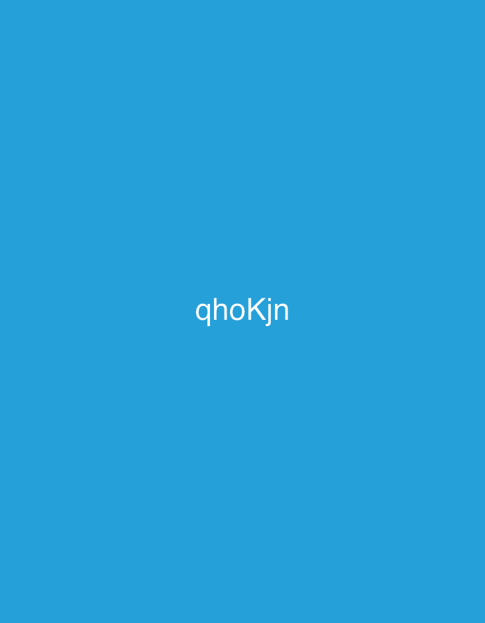 The image features a solid medium-blue background. Centered horizontally and vertically on this field is the white, sans-serif text "qhoKjn". The visual content of the image consists solely of this colored background and text. No specific geographical features, architectural elements, or contextual clues are present that would allow for a determination of its location in the city of Casablanca, Morocco, or any other specific place. There are no depictions of people, other subjects, objects, actions, interactions, or environmental details within the scene.