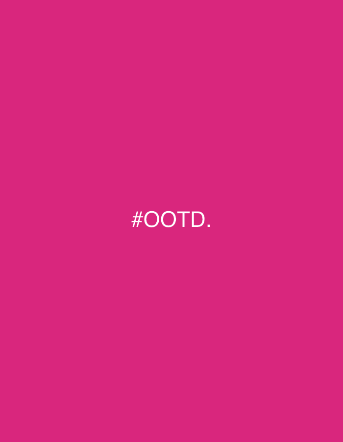 The image is a solid magenta background with the text "#OOTD." in white.
There is no location or information about the city of Дмитриевка, Russia.