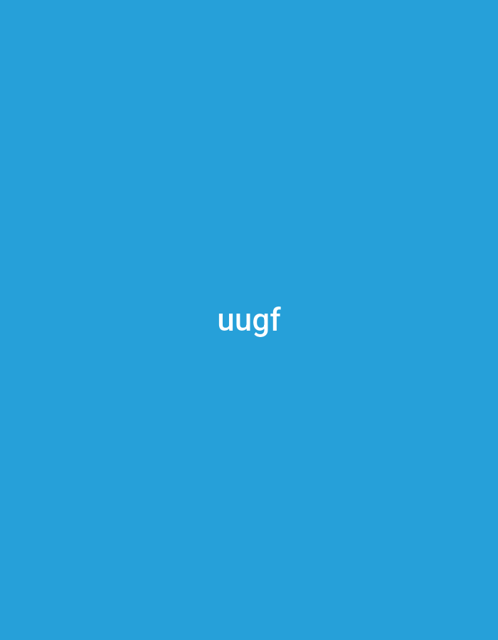 The image is a solid blue background with the white text "uugf" in the center.