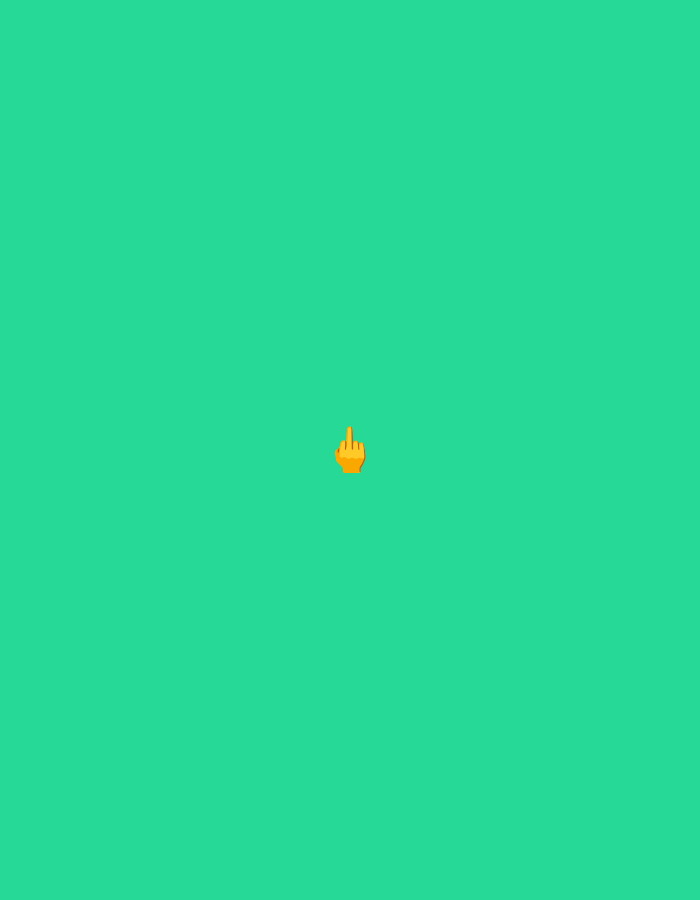 The image is of a yellow middle finger emoji in the center of a green background. There is no indication of any location in Nowy Tomyśl, Poland, or any other city, people, or subjects.