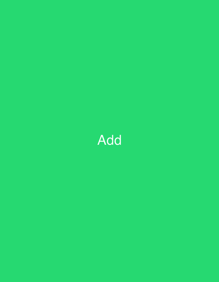 The image displays a solid, vibrant green background. Centered on this field, the word "Add" is presented in white, sans-serif typography. No other discernible visual elements, figures, objects, or environmental features are present within the frame. This specific scene is located in Casablanca, Morocco.