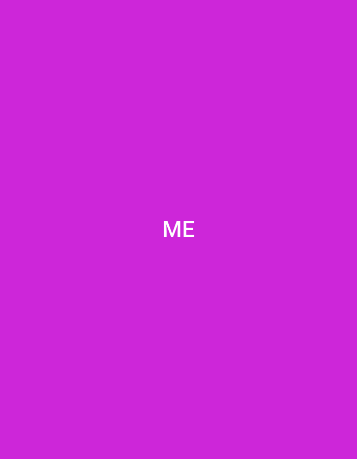 The image displays a solid, uniform magenta background. Centrally located on this background are the uppercase white letters "ME". The text is rendered in a sans-serif font and contrasts distinctly with the background color. No other subjects, objects, people, actions, interactions, or environmental details are present within the image. The image offers no visual information, such as architectural features, landscapes, or cultural elements, that would indicate a specific geographical location, including the city of Casablanca, Morocco, or any other real-world setting. It is a purely graphic composition.