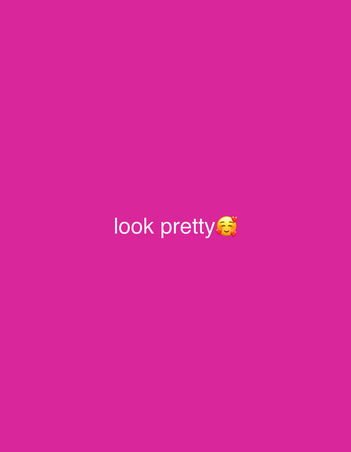A centered white text on a pink background reads "look pretty" with an emoji of a smiling face surrounded by hearts. No information about the city of Tudun Wada, Nigeria is present in the image.