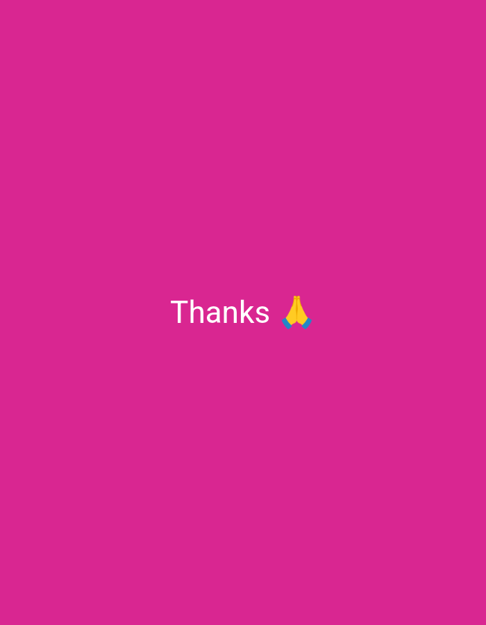 The image is a simple graphic with a solid bright pink background. In the center, the word "Thanks" is written in white, sans-serif font. To the right of the word, there is a yellow praying hands emoji. There are no people, animals, or any discernible objects related to a specific location, including Nsugpe, Nigeria. The scene is abstract and symbolic, conveying gratitude.