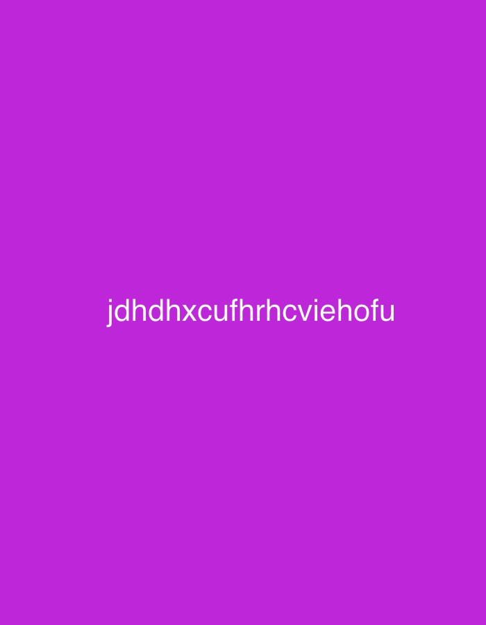 The image is a plain, solid magenta background with white text centered on it. The text reads "jdhdhxcufhrhcviehofu". There are no other subjects, objects, activities, or details visible in the image. The location context of Jalingo, Nigeria is provided but has no relevance to the visual content of the image.