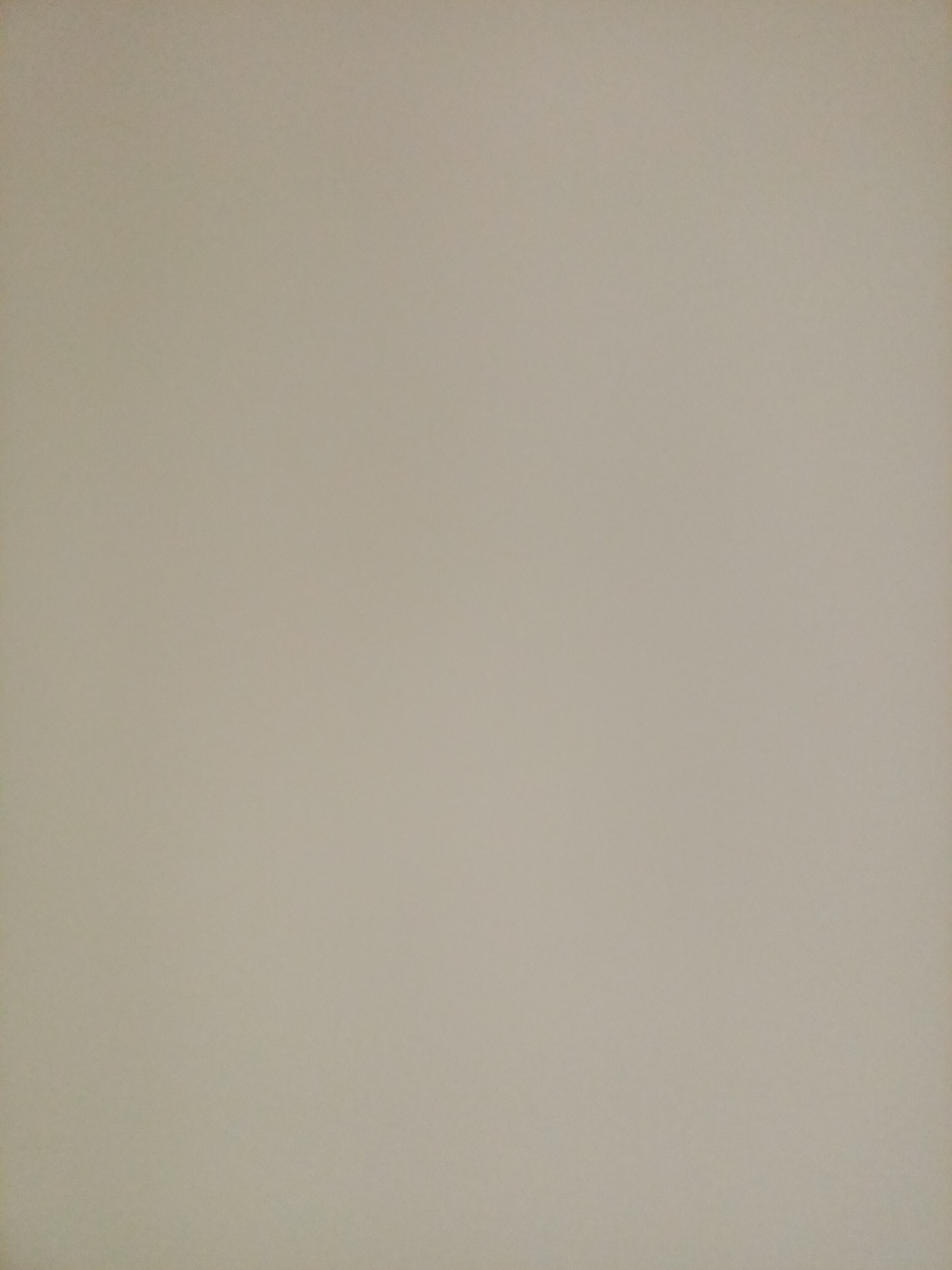 This is a blank, monochromatic image with no discernible subjects or objects. It appears to be a photograph of a plain, neutral-colored surface, possibly a wall or a piece of paper. There are no indications of a specific location, city, or any human activity. The image is devoid of any contextual information that would allow for a detailed or forensic description.