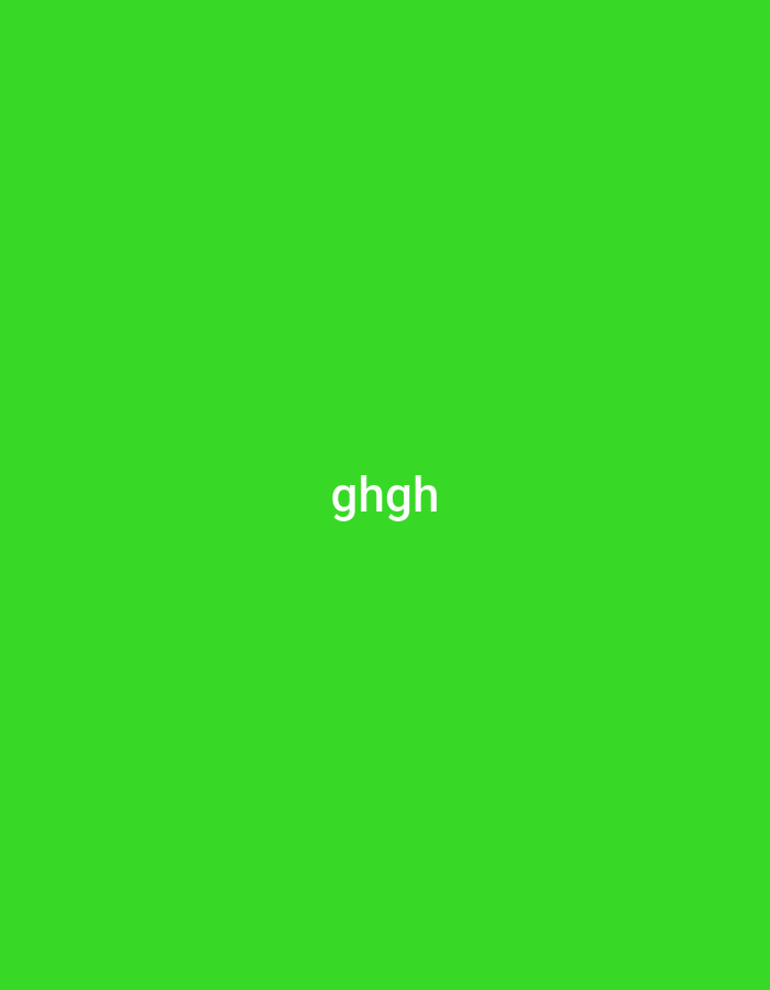 The image displays a uniform, vibrant green background. Centered horizontally and vertically within this green field is the lowercase word "ghgh" rendered in solid white, sans-serif typography. There are no other discernible objects, subjects, or environmental features. The scene is a graphic depiction rather than a physical location within the city of Unknown, Unknown.