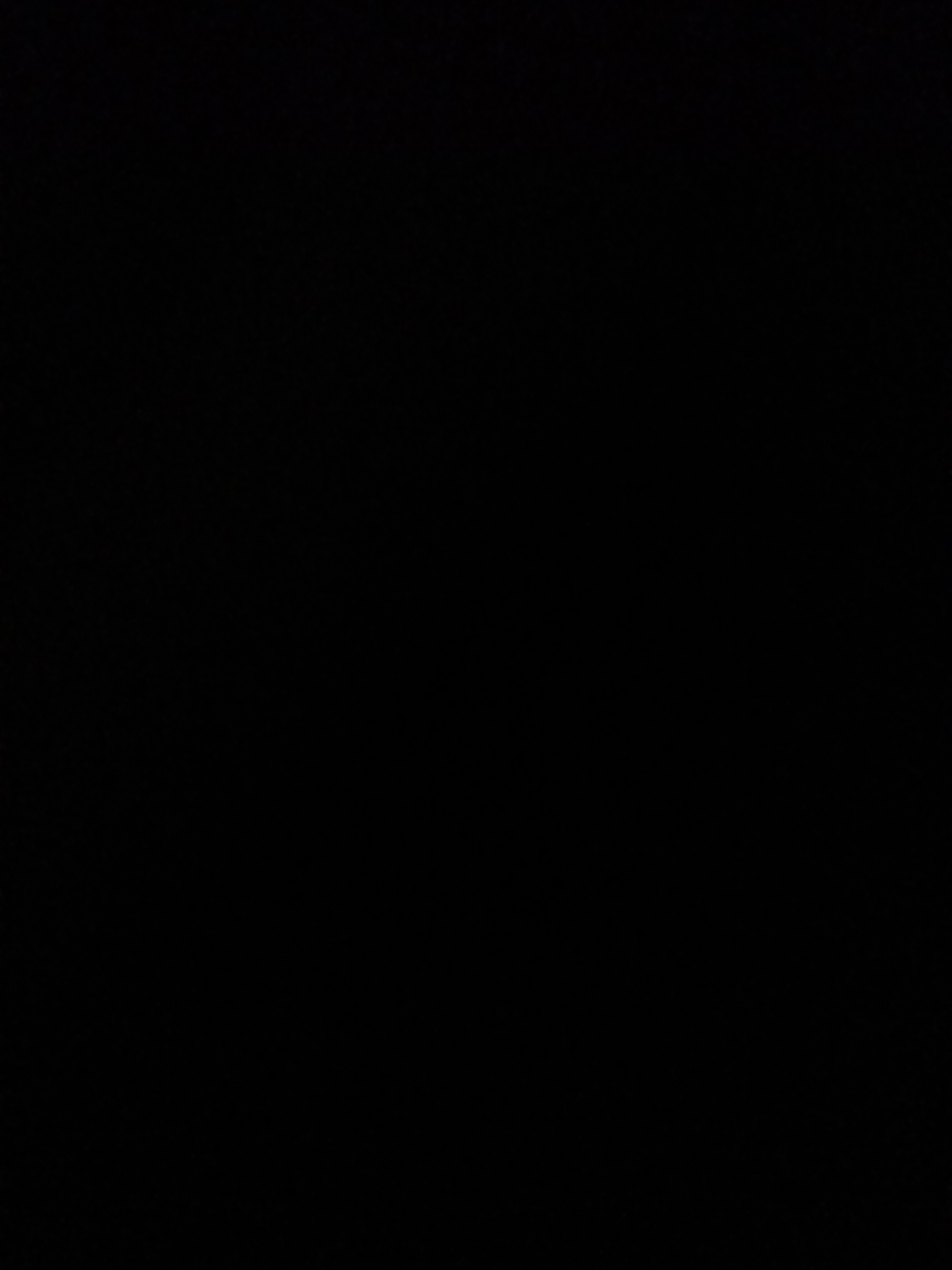 The image is entirely black. It is not possible to provide a description of a scene, including location, people, subjects, objects, actions, interactions, or the environment, as there is no visual information present in the image.