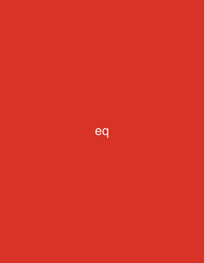 The image displays a plain, solid red background. Centered on this background is the white, lowercase text "eq". There are no other visible subjects, objects, or discernible scene elements. The image lacks any visual cues that indicate a specific time of day, weather conditions, or a particular location, despite the provided context of Vagharshapat, Armenia. The focus of the image is solely on the stark contrast between the white text and the red field.