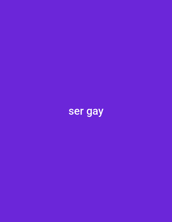 The image is a plain purple background with the text "ser gay" in white. This translates to "to be gay" in Spanish. The image contains no information related to Yerevan, Armenia.