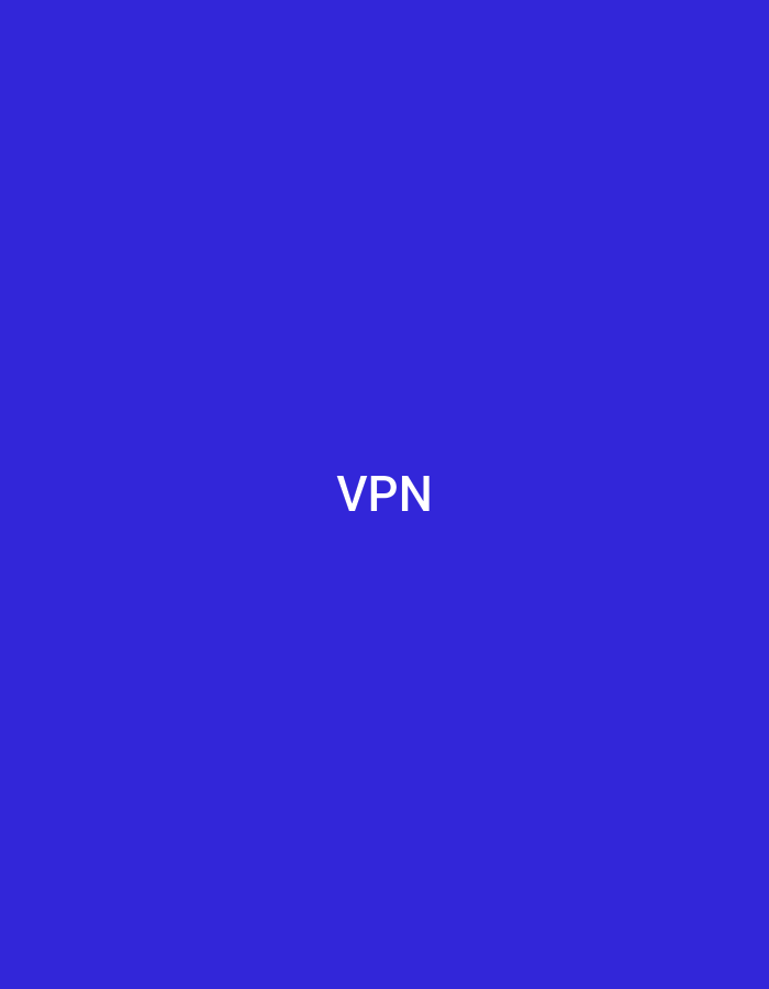 The image displays a solid, uniform royal blue background. Centered horizontally and vertically within this background are the uppercase white letters "VPN," rendered in a clean, sans-serif typeface. There are no visible people, additional subjects, objects, actions, interactions, or specific environmental details depicted within the graphic beyond the colored background and text. The image does not contain any visual information or contextual clues that would indicate a specific geographical location, including the city of Casablanca, Morocco.