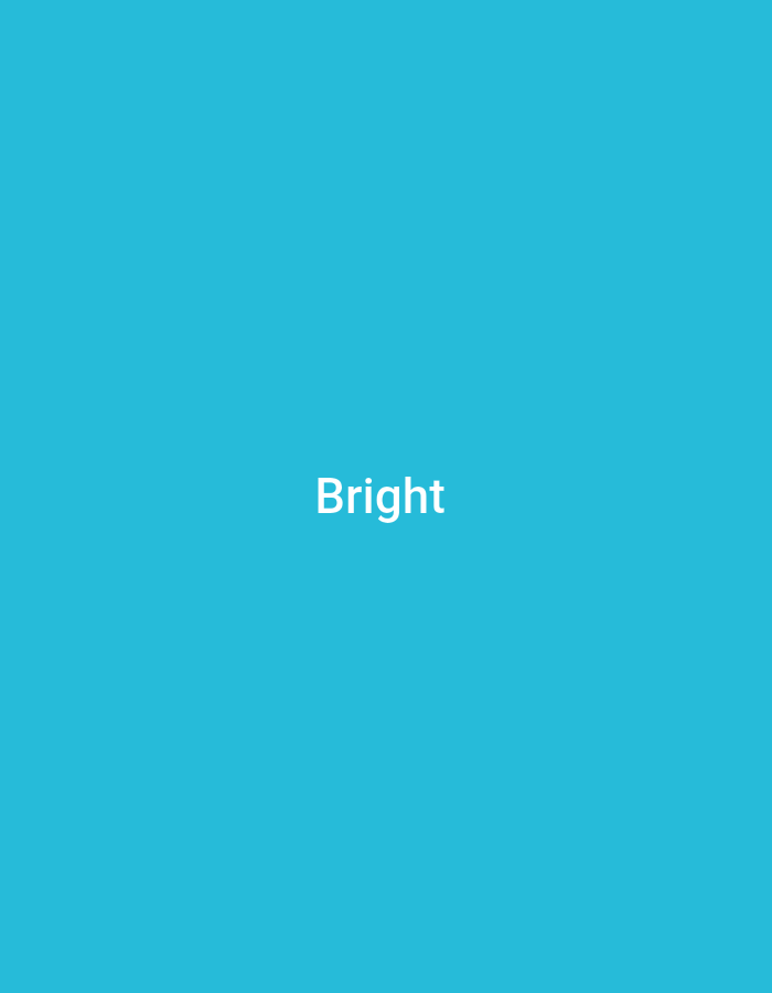 The image displays the word "Bright" centered on a solid, vibrant blue background. There is no discernible location in Anilelerin, Nigeria, or any other geographical context provided by the image itself. The scene is devoid of people, objects, actions, or interactions.