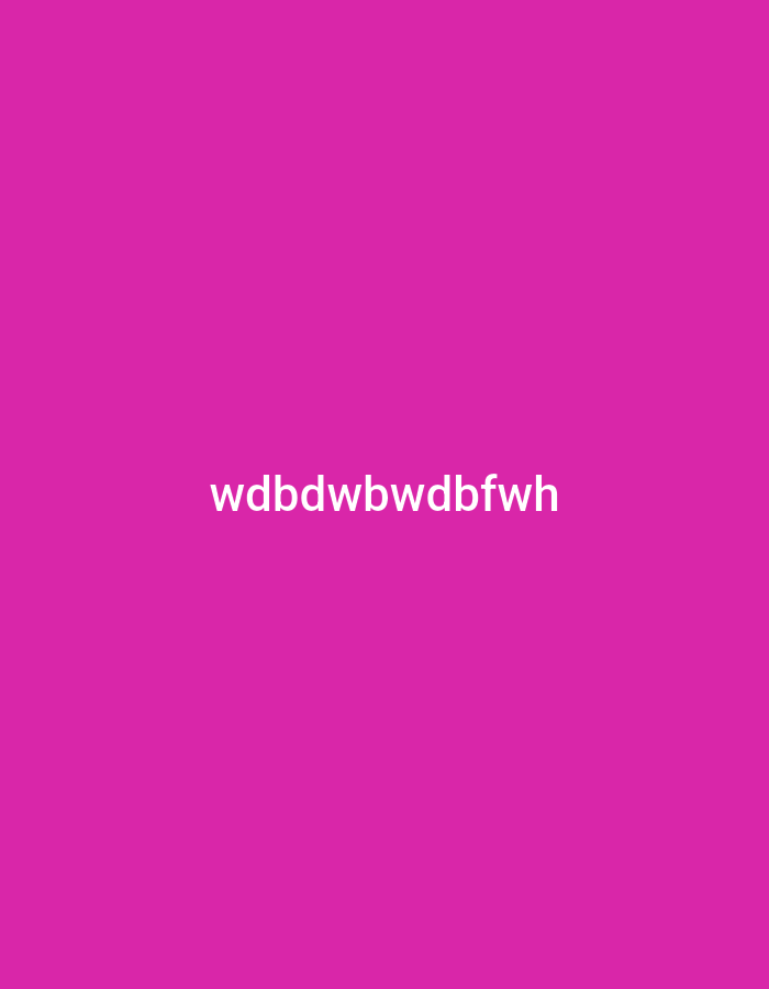 The image shows the text "wdbdwbwdbfwwh" in white against a solid magenta background. There is no discernible location, people, objects, actions, interactions, or environment depicted in the image.
