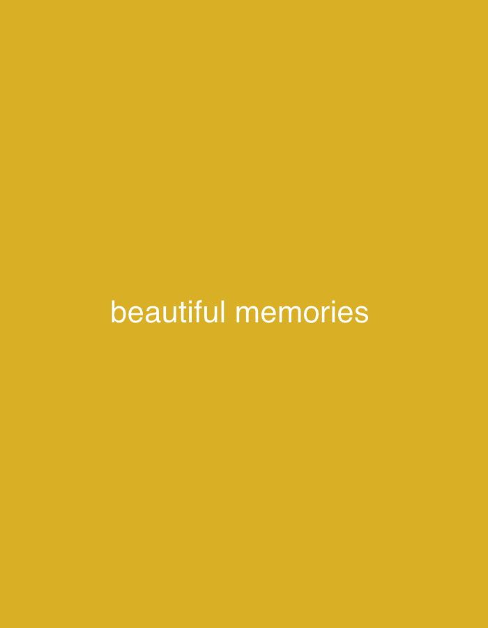 The image displays the text "beautiful memories" centered on a solid mustard yellow background. The image provides no visual information about Mararaba, Nigeria.