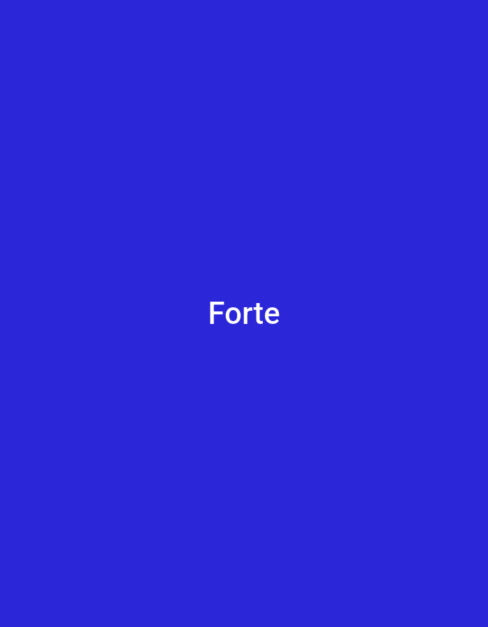The image shows the word "Forte" written in white text against a solid royal blue background. There are no people, objects, or environmental features present in the image. The location of Howayi, Nigeria is not depicted or referenced in this image.