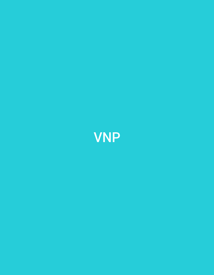 The image displays a solid teal background with the uppercase letters "VNP" rendered in white, sans-serif font, centrally positioned. No people, subjects, objects beyond the text, actions, or interactions are present. The environment is abstract. The image provides no visual information to establish a location in Casablanca, Morocco, or any other specific geographical area.