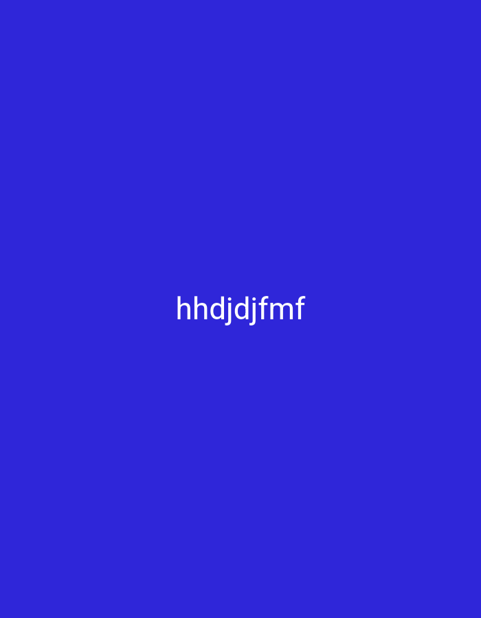 The image is a simple graphic with a plain blue background. Centered in the middle of the frame is the text "hhdjdjfmt" rendered in white, sans-serif font. There are no discernible locations in the city of Nsugpe, Nigeria, nor any people, objects, actions, or interactions present. The image is purely textual on a solid colored background.