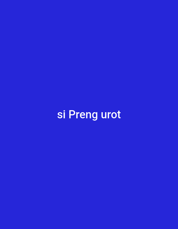 The image is a solid royal blue background with the text "si Preng urot" in white, centered horizontally and located in the lower half of the frame. There are no discernible features of Lhokseumawe, Indonesia, in this image.