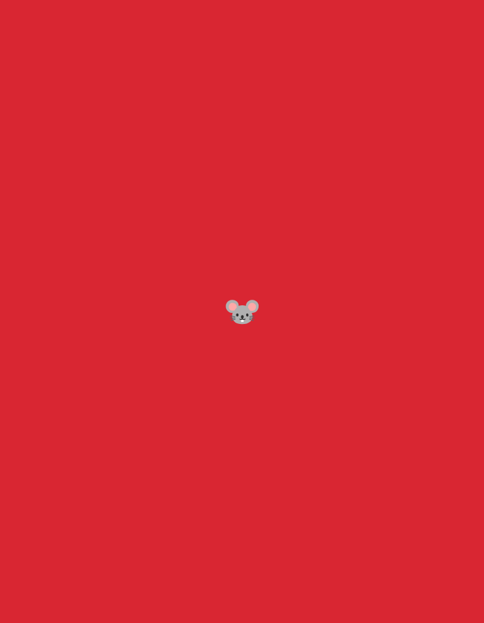 The media file displays a simple, static image featuring a small, cartoon-style grey mouse head illustration centered against a vibrant, plain red background. The mouse illustration is characterized by its grey fur, small pink inner ears, black eyes, a tiny black nose, and subtle whiskers. It has a neutral, slightly smiling expression. The surrounding background is an untextured, solid red color, providing no additional scene or setting details. There are no people, other objects, or any activity taking place. No specific time of day, weather conditions, or visible location cues are discernible from the image itself, though the context provided is Lyaskovets, Bulgaria. There is no visible text within the image.