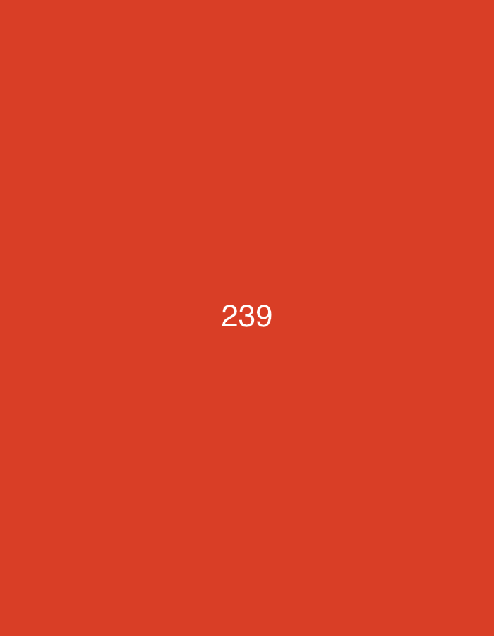 The image is a solid orange background with the number "239" centered in white text. There are no people, objects, or any indication of a specific location within Đà Nẵng, Vietnam. The image appears to be purely digital or a graphic design element.