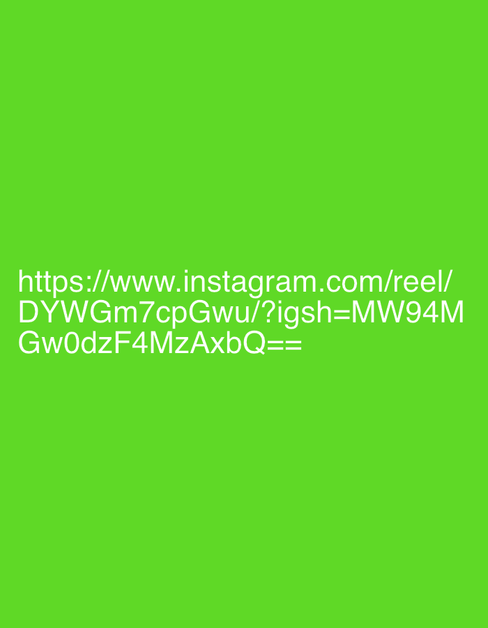 The image contains a green background with the text "https://www.instagram.com/reel/DYWGm7cpGwu/?igsh=MW94MGw0dzF4MzAxY2JqQ==" in white text in the center. There is no information in the image to suggest it is located in Chennai, India.
