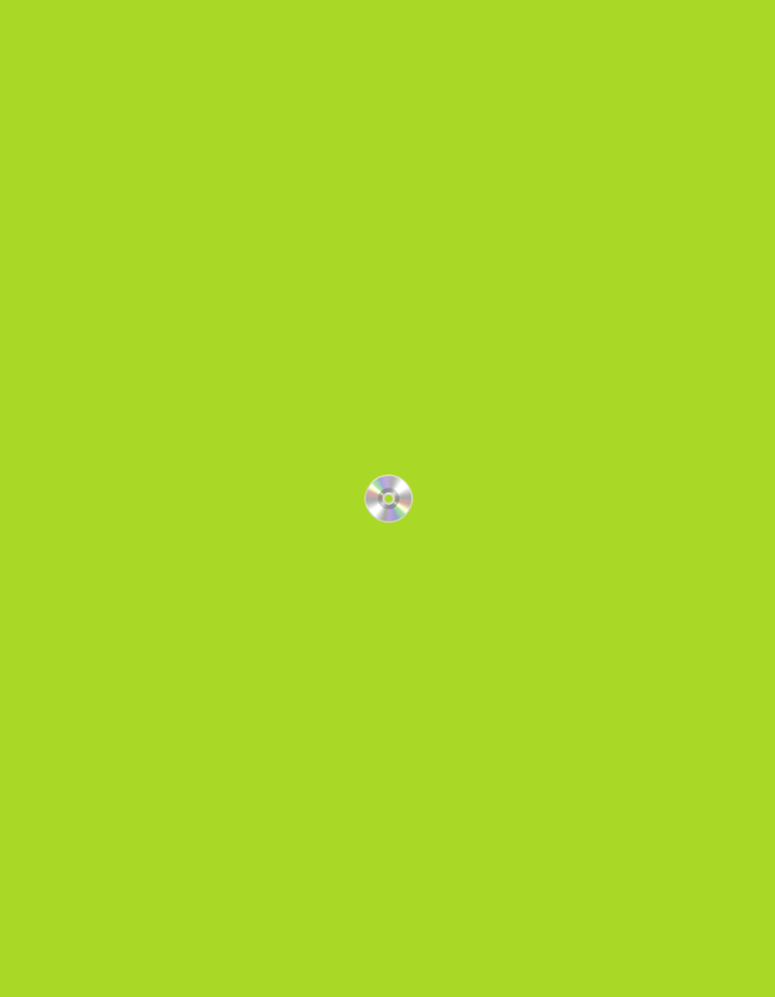 A CD is depicted in the center of a bright green background. The CD is silver with a reflective surface and a hole in the center. The image is a simple, minimalist composition with no other elements present. There is no indication of location or context that would allow for identification of Moscow, Russia.