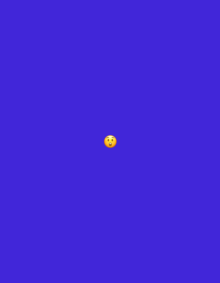 The image displays a single yellow "face with open mouth" emoji, characterized by a wide-open circular mouth and small oval eyes, centered against a solid, uniformly illuminated royal blue background. No other subjects, objects, people, or actions are present. The visual content of the image provides no contextual information to identify a specific geographical location, including the city of Santa Ana, Venezuela.