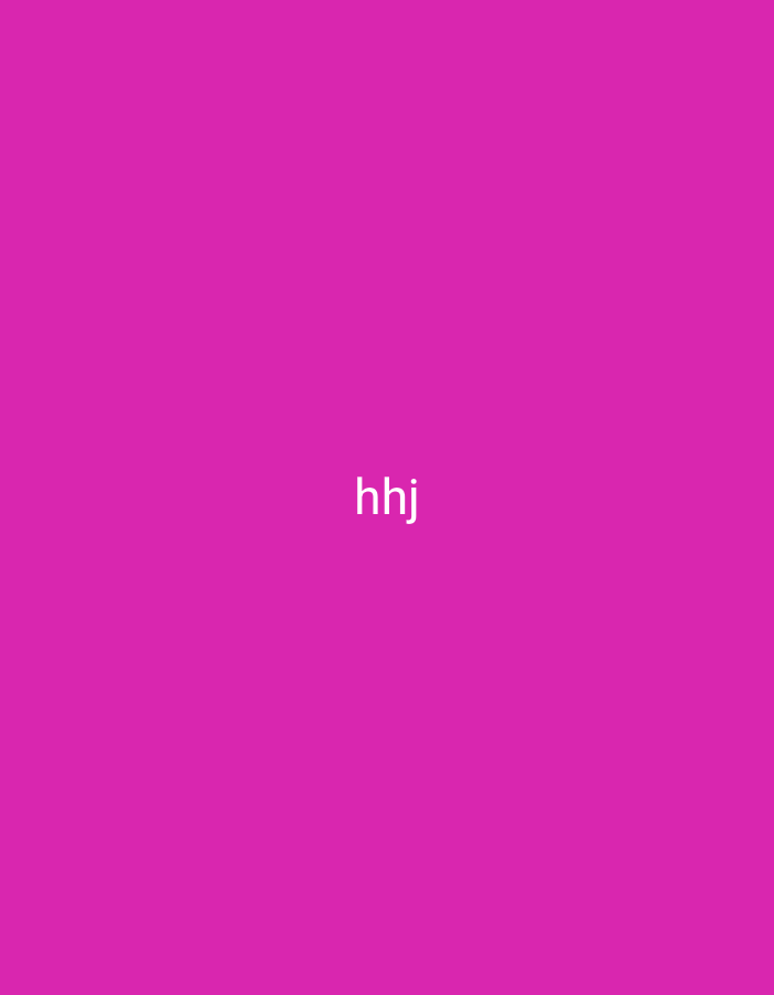 The image displays a plain, solid magenta background. Centered within the frame, appearing in white text, is the string "hhj". There are no people, objects, or environmental details present in the image. The location in the city of Nsugbe, Nigeria is not discernible from the image content.