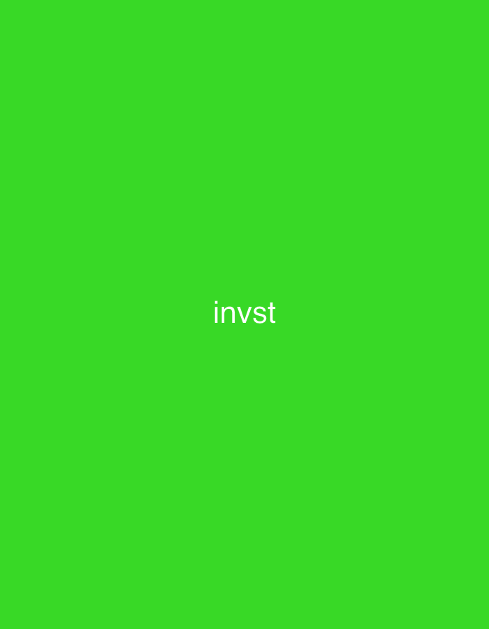 The image is a static, full-frame shot of a bright green background with the word "invst" in white text centered horizontally and positioned slightly above the vertical center of the image. There is no discernible location in Casablanca, Morocco, or any other city, as the image is an abstract graphic with text.