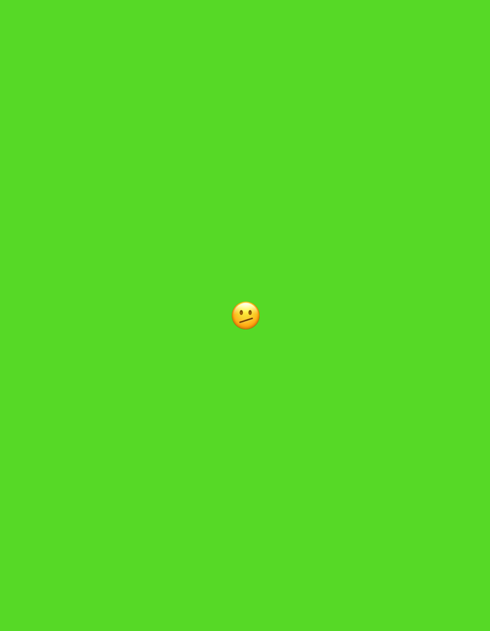 The image displays a uniform, vibrant green background, devoid of any discernible physical features or environmental context. At the precise center of this green field, a single digital emoji is present. This emoji is identified as the 'thinking face' (U+1F914) due to its standard graphic representation: a spherical yellow face with small, dark, dot-like eyes, subtly furrowed eyebrows, and a short, straight line indicating a closed mouth. A yellow hand, rendered with the thumb and index finger placed against the chin, is depicted below the face, commonly symbolizing contemplation or introspection. This digital composition is presented in the context of the city of Santa Ana, Venezuela.