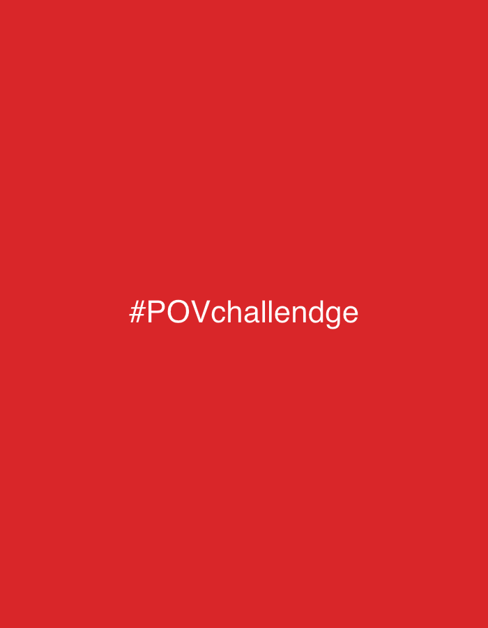 A red square features the white text "#POVchallengde" in its center. The image lacks any indications about a location in Sochi, Russia.