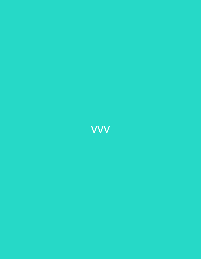 The image features a solid, uniform background in a vibrant shade of turquoise or cyan. Centrally positioned on this monochrome background are three lowercase letters, "vvv," rendered in white. The text appears to be sans-serif. The scene is abstract, devoid of any discernible objects, people, or environmental details such as weather or time of day. No activity or event is taking place. The image itself provides no visual cues to suggest its location, though it is contextualized as being from Santa Ana, Venezuela. The overall impression is minimalist, focusing solely on the juxtaposition of the white text against the vivid, flat color field.
