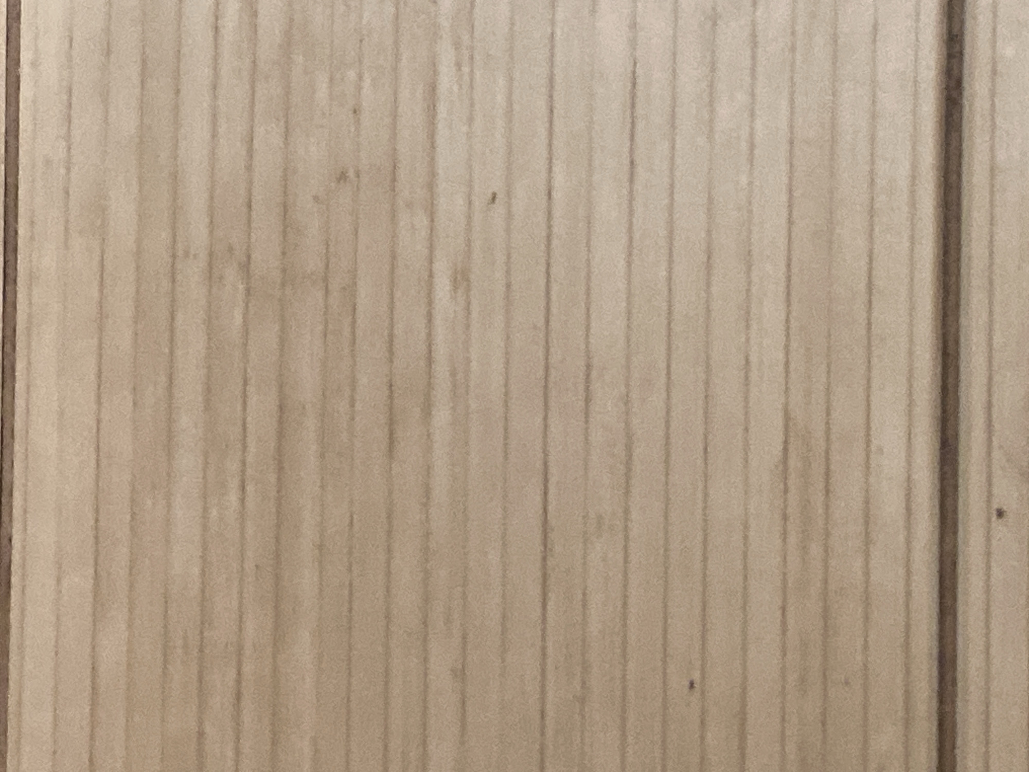 The image shows a close-up of a wooden panel. The panel appears to be made of light-colored wood, with vertical lines suggesting planks or strips. There are a few small dark spots visible on the wood surface. There is no context to indicate a location in Sofia, Bulgaria.