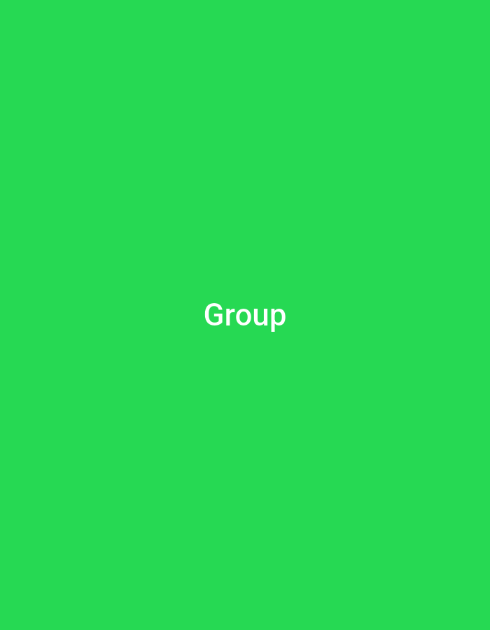 The image is a full-frame shot of a solid bright green background. In the center of the image, the word "Group" is displayed in white, sans-serif text. The text is horizontally centered and appears to be in the middle of the frame vertically. There are no other objects, people, or discernible environmental features in the image.