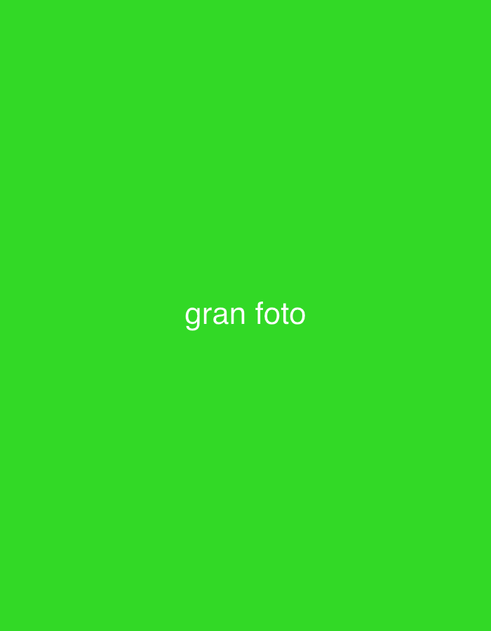 The image displays a plain, solid green background. Centered on this monochromatic field, white text is present, reading "gran foto". There are no discernible subjects, people, objects, or activities depicted within the image itself. The vibrant green background appears uniform and lacks any specific visual cues that would indicate a particular time of day, weather conditions, or a physical location such as Chablekal, Mexico. The overall impression is that of a placeholder or a digitally created graphic rather than a photograph of a real-world scene.