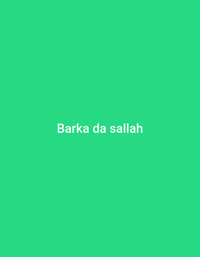 The image is a solid green background with the white text "Barka da sallah" centered on the image. There are no other objects, people, actions, interactions, or environmental details visible. The location Narayi, Nigeria is not visually represented in this image.