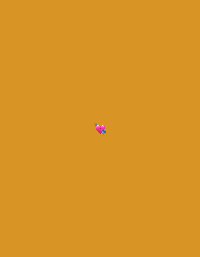 The image displays a single, pink heart emoji pierced by a blue arrow. The emoji is positioned in the center of a solid, warm orange background. There are no discernible elements that would place this image within the city of Moscow, Russia.