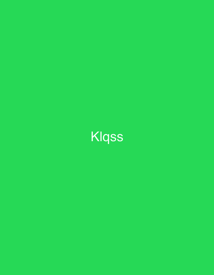 The image displays a solid green field, devoid of any discernible features apart from the white, sans-serif text 'Klqss' centrally positioned. This scene is contextualized within the city of Casablanca, Morocco. No individuals, specific objects, actions, interactions, or environmental details are present in the visual frame beyond the text and uniform background.