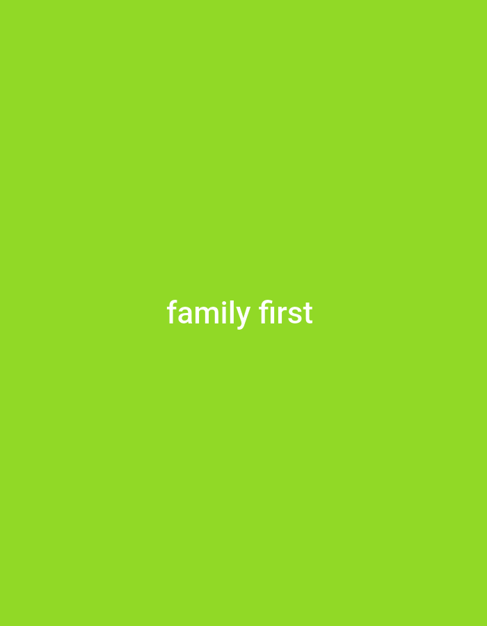 The image is a plain, bright green background with the white text "family first" centered on it. There are no people, objects, or environmental details visible. The location in Gboko, Nigeria is not discernible from the image itself.