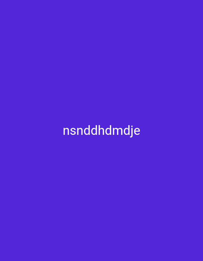 The image is a solid, uniform, deep purple background with the white text "nsnddhdmjdje" centered horizontally and vertically. There are no people, objects, or any discernible environmental features in the image. The location in the city of Nsugpe, Nigeria is not indicated by any visual cues in the provided image.