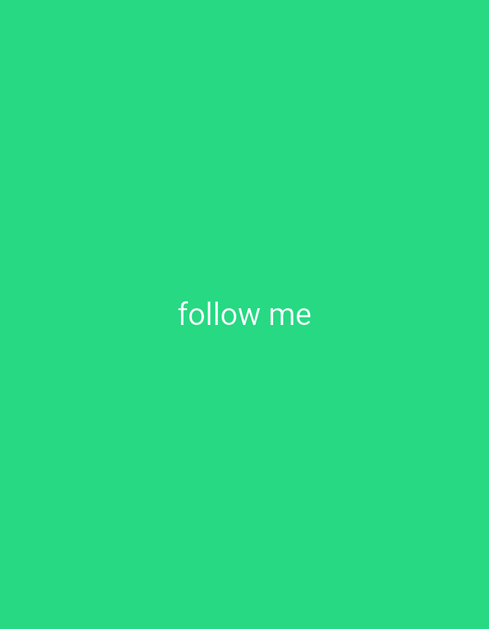 The image displays the text "follow me" centered on a vibrant green background. There are no people, subjects, objects, or environmental details present to indicate a specific location within Bishkek City, Kyrgyzstan. The image is purely graphic text on a solid color.